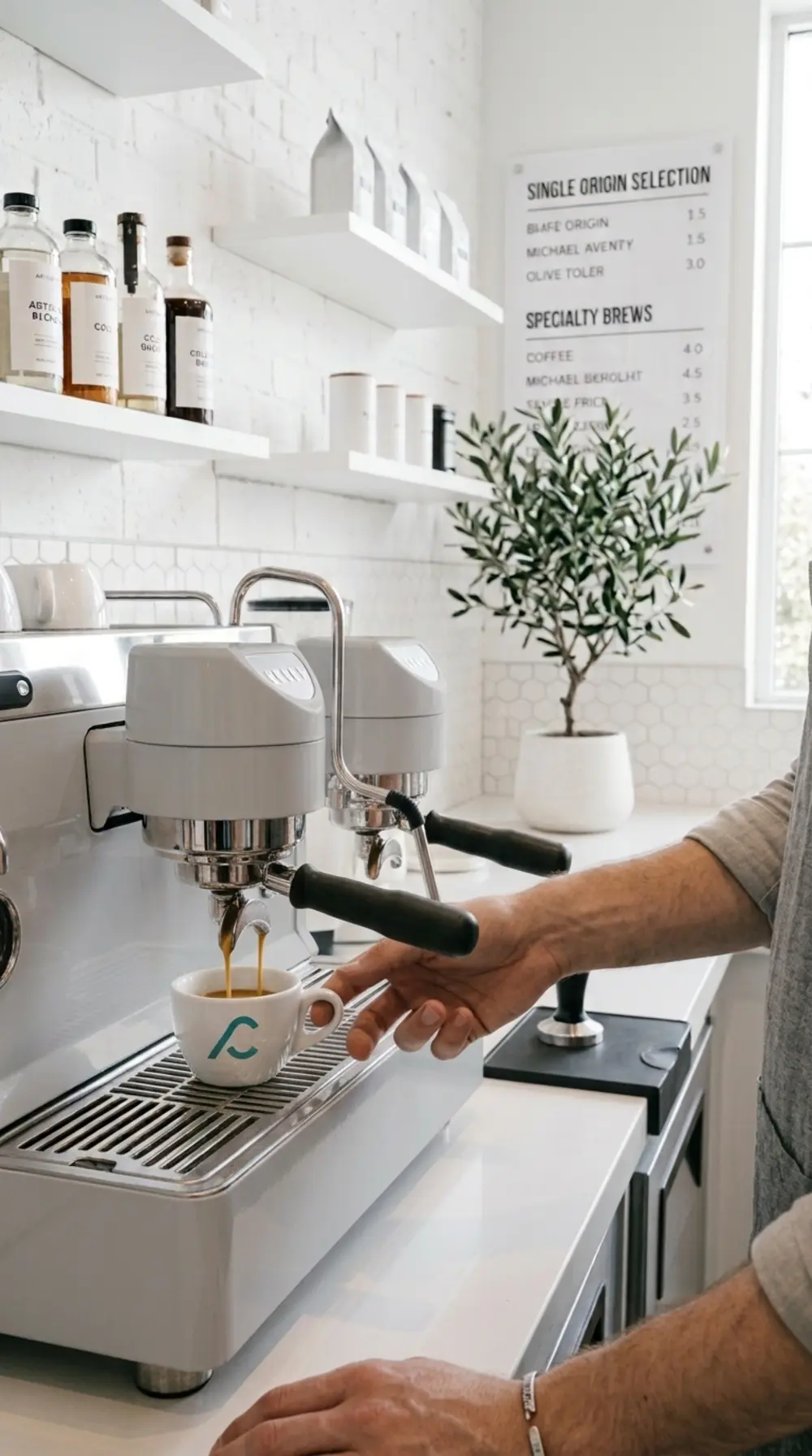 Servizio del caffè CARABICA in un locale HoReCa svizzero.